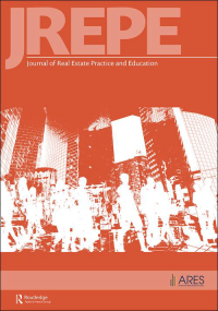 Cover image for Journal of Real Estate Practice and Education, Volume 25, Issue 1