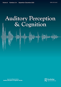 Cover image for Auditory Perception & Cognition, Volume 6, Issue 3-4