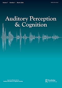 Cover image for Auditory Perception & Cognition, Volume 7, Issue 1