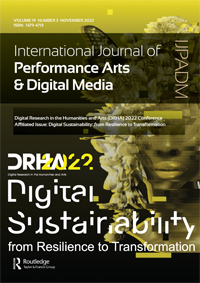Cover image for International Journal of Performance Arts and Digital Media, Volume 19, Issue 3