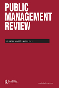 Cover image for Public Management Review, Volume 26, Issue 3
