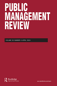 Cover image for Public Management Review, Volume 26, Issue 4