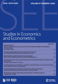 Cover image for Studies in Economics and Econometrics, Volume 47, Issue 4