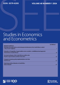 Cover image for Studies in Economics and Econometrics, Volume 48, Issue 1