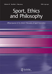 Cover image for Sport, Ethics and Philosophy, Volume 18, Issue 2