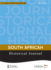 Cover image for South African Historical Journal, Volume 74, Issue 3