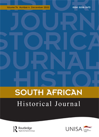 Cover image for South African Historical Journal, Volume 74, Issue 4