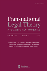 Cover image for Transnational Legal Theory, Volume 14, Issue 4