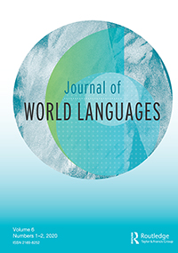 Cover image for Journal of World Languages, Volume 6, Issue 1-2