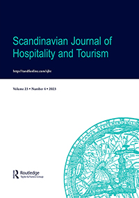 Cover image for Scandinavian Journal of Hospitality and Tourism, Volume 23, Issue 4