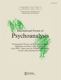 Cover image for International Forum of Psychoanalysis, Volume 32, Issue 4