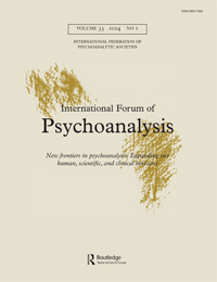 Cover image for International Forum of Psychoanalysis, Volume 33, Issue 1