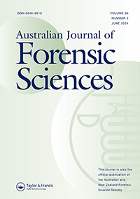Cover image for Australian Journal of Forensic Sciences, Volume 56, Issue 3