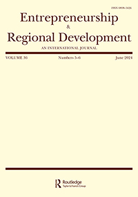 Cover image for Entrepreneurship & Regional Development, Volume 36, Issue 5-6