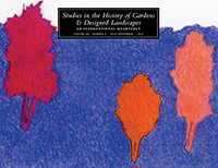 Cover image for Studies in the History of Gardens & Designed Landscapes, Volume 43, Issue 3