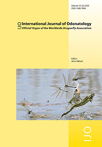 Cover image for International Journal of Odonatology, Volume 23, Issue 3