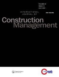 Cover image for International Journal of Construction Management, Volume 24, Issue 10