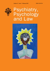 Cover image for Psychiatry, Psychology and Law, Volume 31, Issue 1