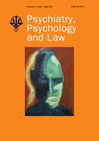 Cover image for Psychiatry, Psychology and Law, Volume 31, Issue 2