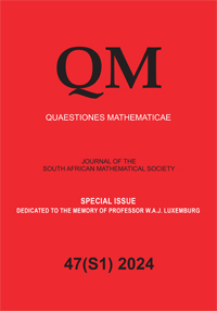Cover image for Quaestiones Mathematicae, Volume 47, Issue sup1