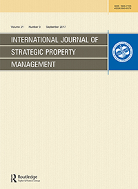Cover image for International Journal of Strategic Property Management, Volume 21, Issue 3