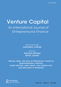 Cover image for Venture Capital, Volume 26, Issue 2