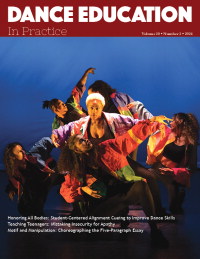 Cover image for Dance Education in Practice, Volume 10, Issue 2