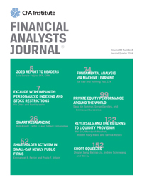 Cover image for Financial Analysts Journal, Volume 80, Issue 2