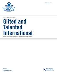 Cover image for Gifted and Talented International, Volume 38, Issue 1