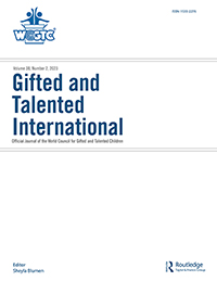 Cover image for Gifted and Talented International, Volume 38, Issue 2