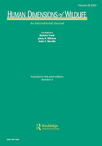 Cover image for Human Dimensions of Wildlife, Volume 29, Issue 2