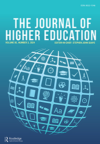 Cover image for The Journal of Higher Education, Volume 95, Issue 3