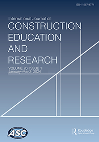 Cover image for International Journal of Construction Education and Research, Volume 20, Issue 1