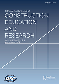 Cover image for International Journal of Construction Education and Research, Volume 20, Issue 2