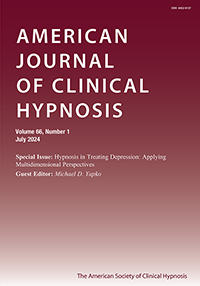 Cover image for American Journal of Clinical Hypnosis, Volume 66, Issue 1