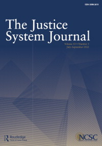 Cover image for Justice System Journal, Volume 43, Issue 3