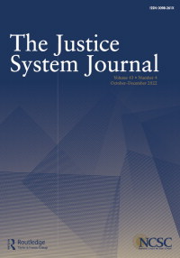Cover image for Justice System Journal, Volume 43, Issue 4