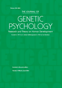 Cover image for The Journal of Genetic Psychology, Volume 185, Issue 3