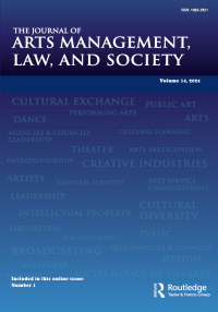 Cover image for The Journal of Arts Management, Law, and Society, Volume 54, Issue 1