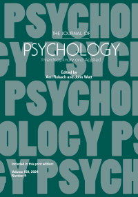 Cover image for The Journal of Psychology, Volume 158, Issue 4