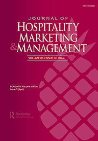 Cover image for Journal of Hospitality Marketing & Management, Volume 33, Issue 3
