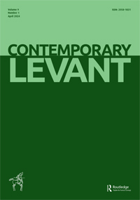 Cover image for Contemporary Levant, Volume 9, Issue 1