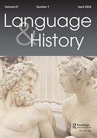 Cover image for Language & History, Volume 67, Issue 1