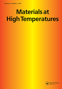 Cover image for Materials at High Temperatures, Volume 41, Issue 3