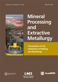 Cover image for Mineral Processing and Extractive Metallurgy, Volume 132, Issue 3-4