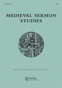 Cover image for Medieval Sermon Studies, Volume 66, Issue 1