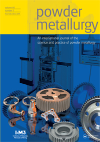 Cover image for Powder Metallurgy, Volume 66, Issue 5