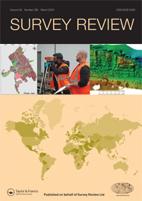 Cover image for Survey Review, Volume 56, Issue 395