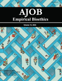 Journal cover image for AJOB Empirical Bioethics