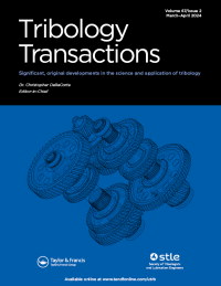 Cover image for Tribology Transactions